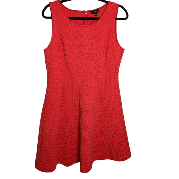 The Limited Coral Fit & Flare Sleeveless Tank Dress Ladies Size Medium - Picture 2 of 12